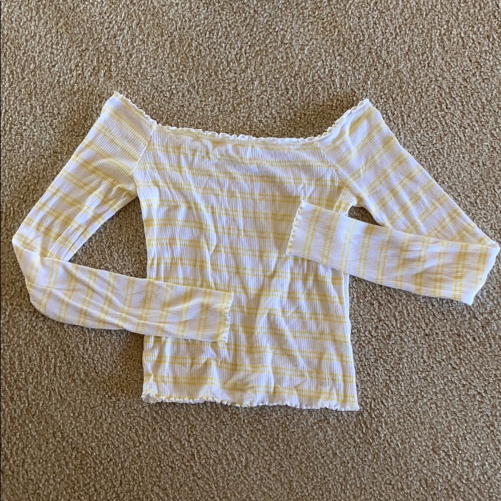 long sleeve off the shoulder top
